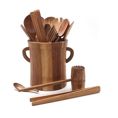 Tacar Uirlisí Cócaireachta Acacia Wood